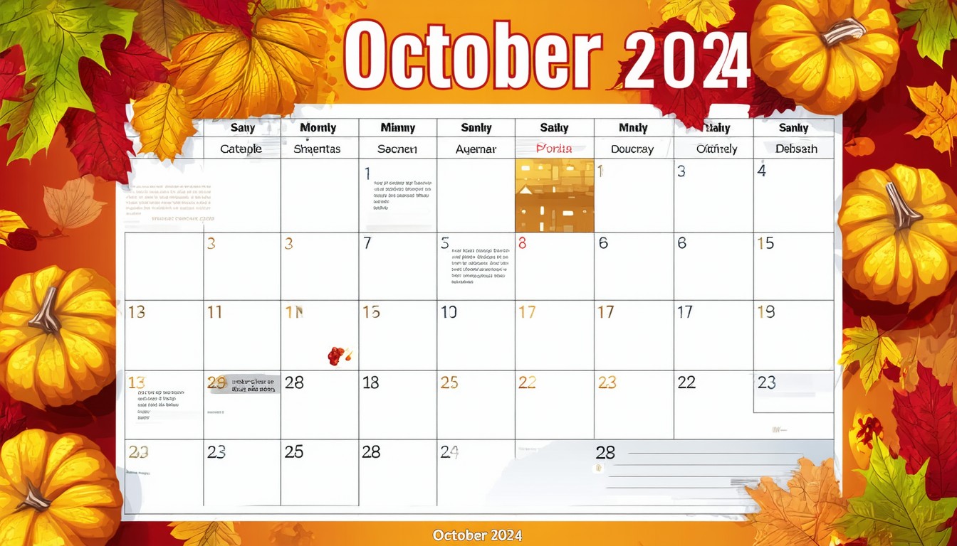 October 2024 Calendar – Printable Templates & Monthly Planner