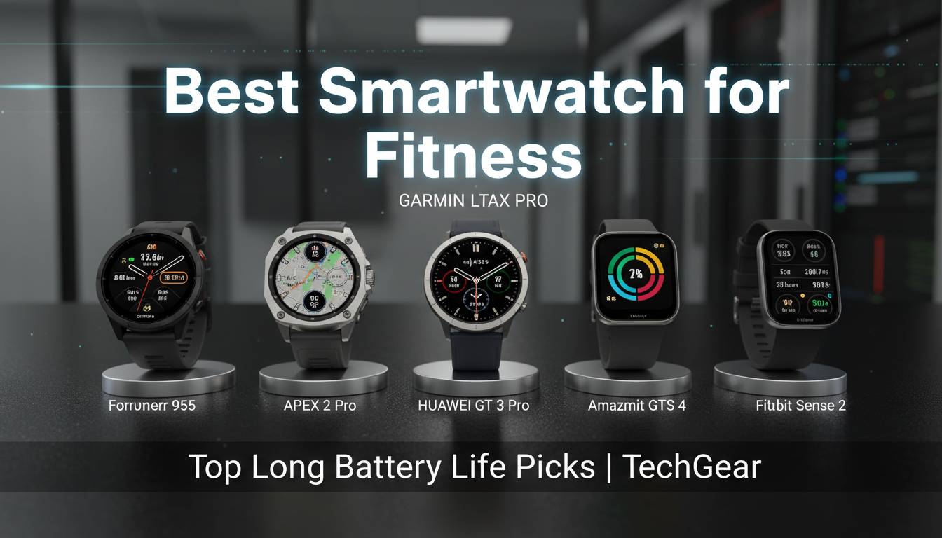 Best Smartwatch for Fitness: Top Long Battery Life Picks | TechGear