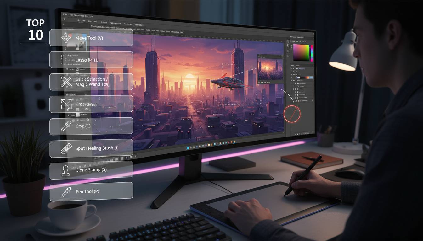 Top 10 Photoshop Tools Every Designer Must Know