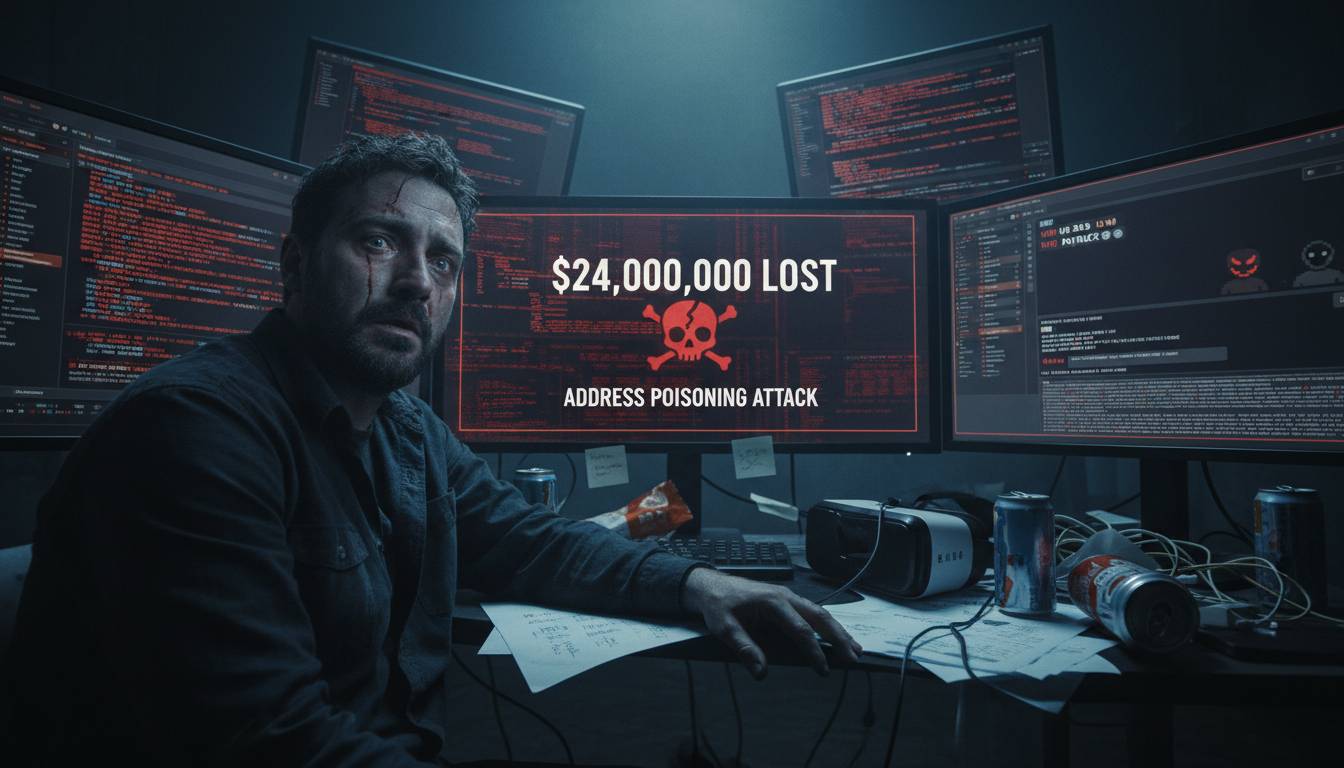 Crypto Holder Loses $24M in Address Poisoning Attack—Violent Threats Exposed