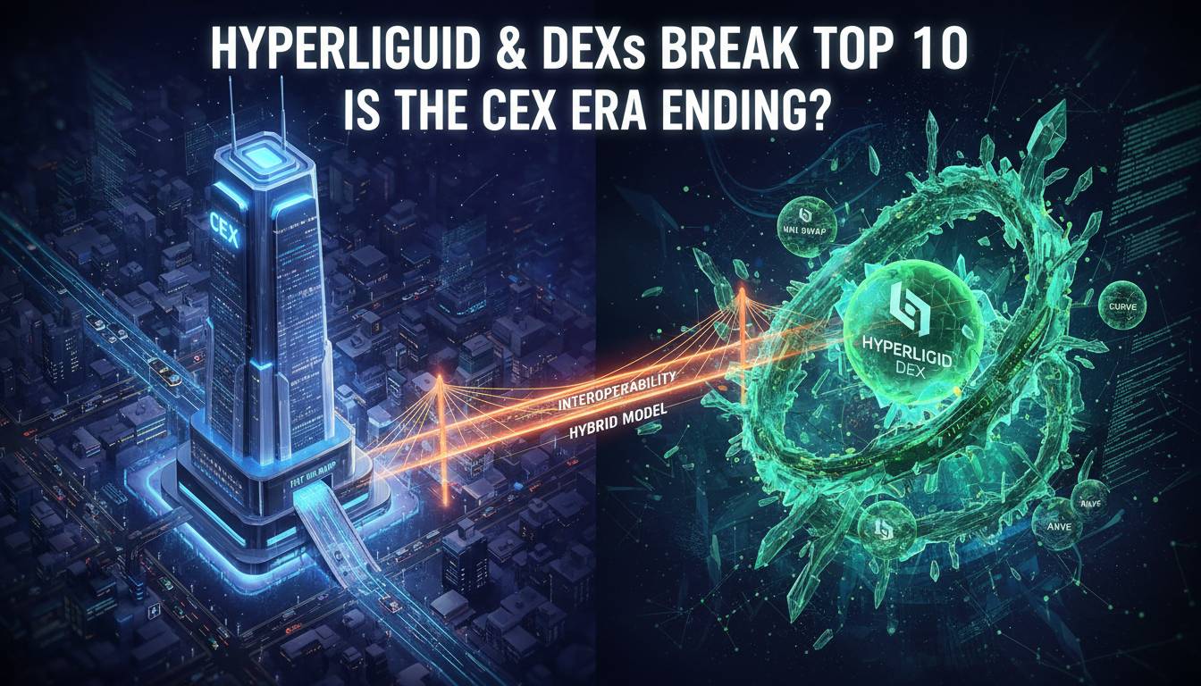 Hyperliquid and DEXs Break Top 10: Is the CEX Era Ending?