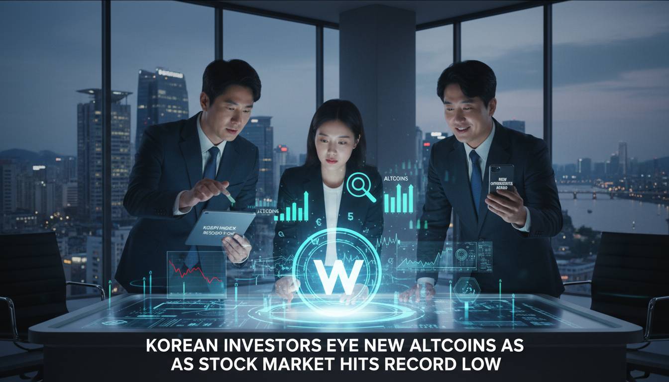 Korean Investors Eye New Altcoins as Stock Market Hits Record Low