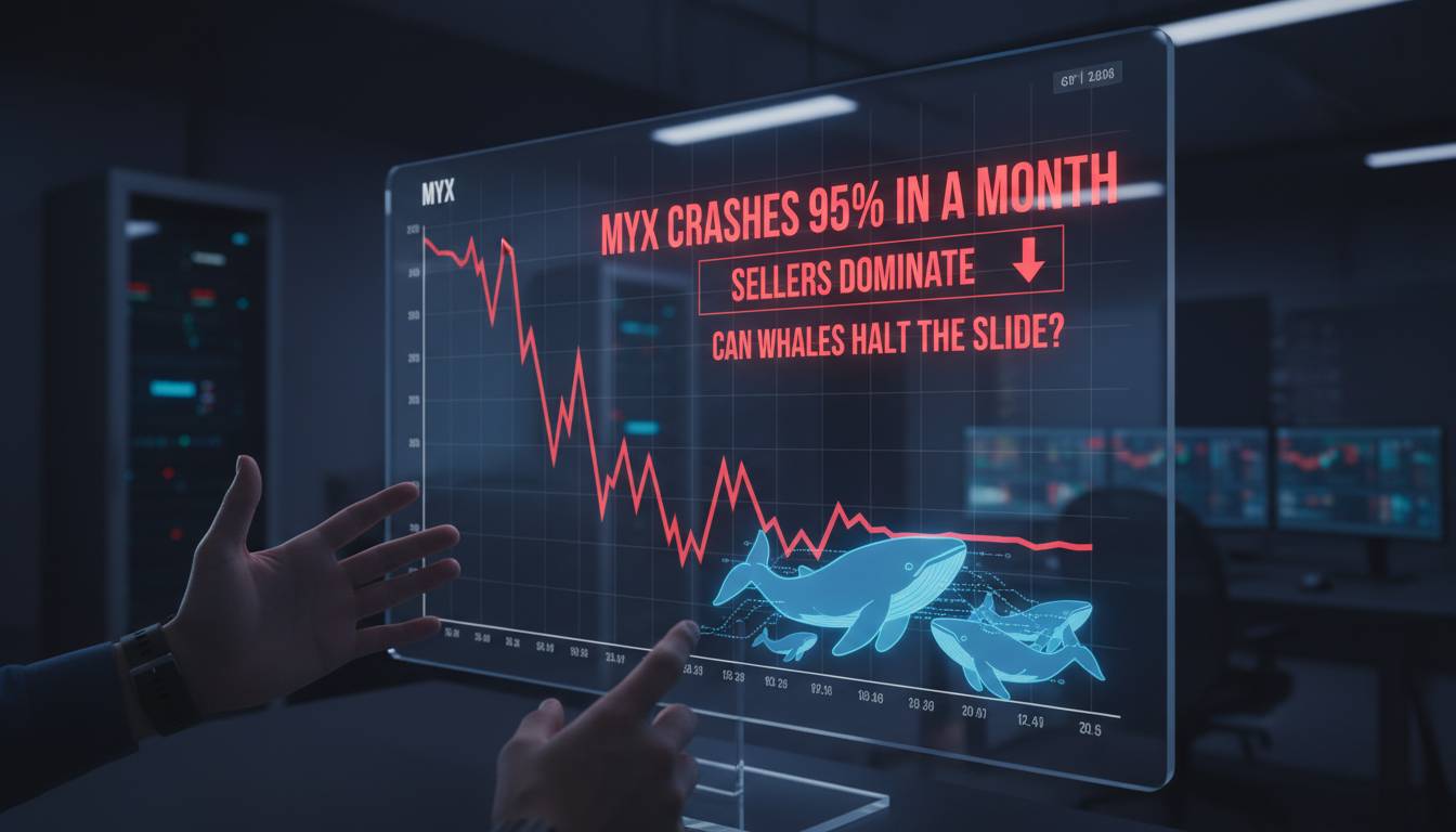 Myx Crashes 95% in a Month as Sellers Dominate—Can Whales Halt the Slide?